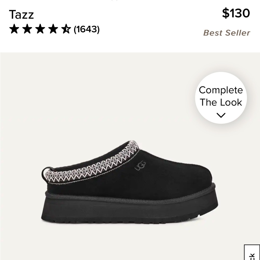 Taz Platform UGG in black
